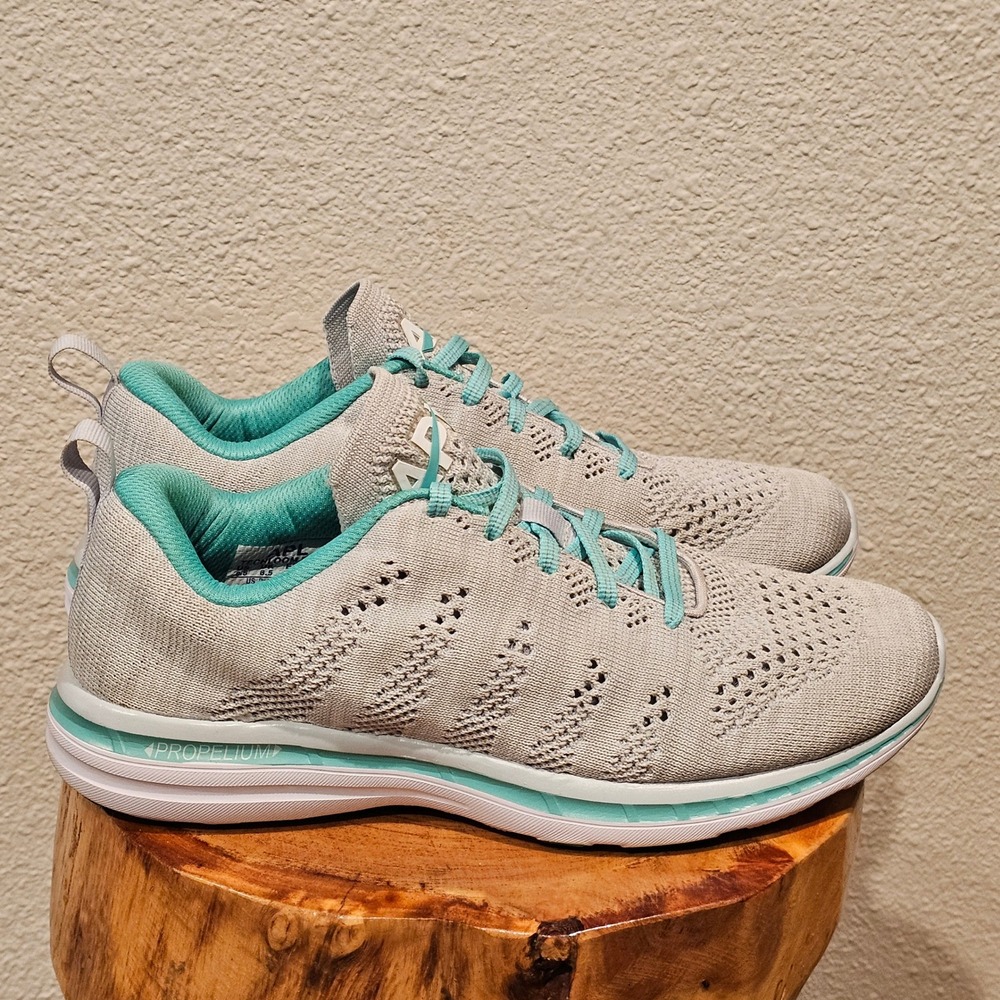 APL TechLoom Pro Womens Running Shoes Grey Teal Sneakers 8.5 Propelium